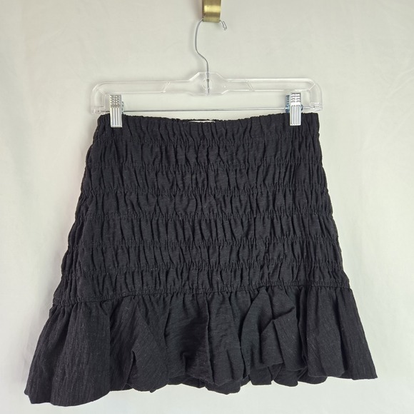 Leith Dresses & Skirts - Leith Black Drop Waist Bubble Hem Textured Mini Skirt Womens Small Festival